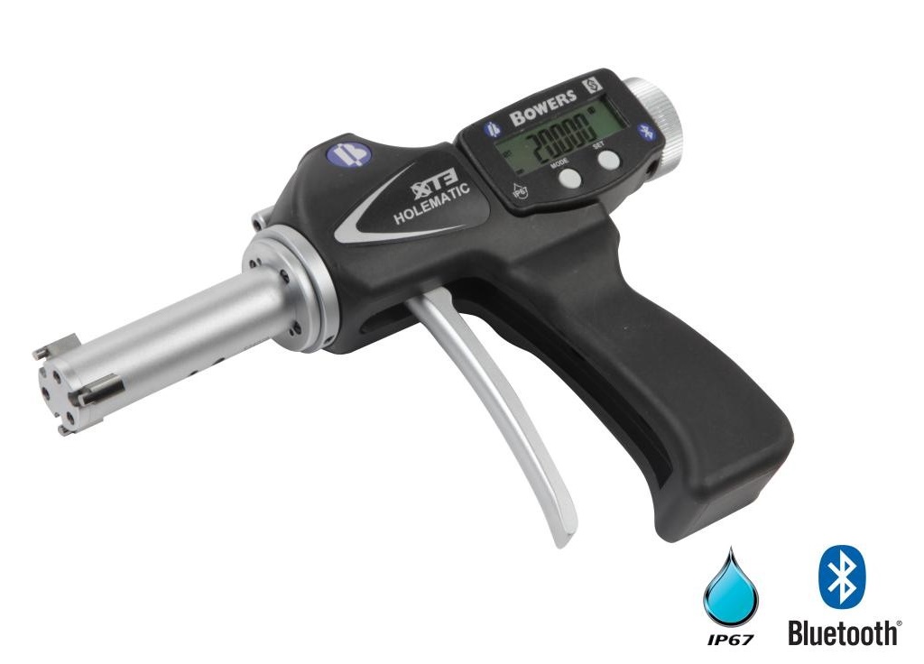 20.0mm - 25.0mm Metric XTH Digital Pistol Grip Bore Gauge (Bluetooth) and Ring by Bowers